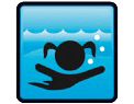 Toddler swim lessons icon
